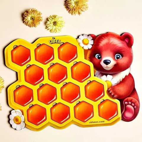 Дитячий пазл сортер "Меморі стільники" (ПСД277) PSD277