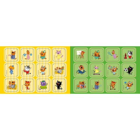 Пригодницькі розмальовки "Три коти Нумо до справи!" 1571004 з наклейками