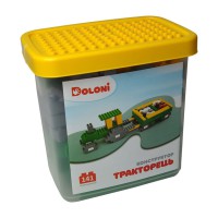 Конструктор "Тракторець" 013888/41 в пластиковому боксі 141 деталь