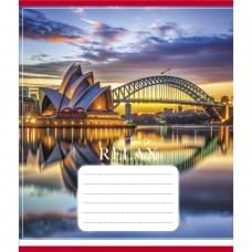 Зошит загальний "Міста в вогнях" 096-630107K-4 в клітинку, 96 аркушів (959063)