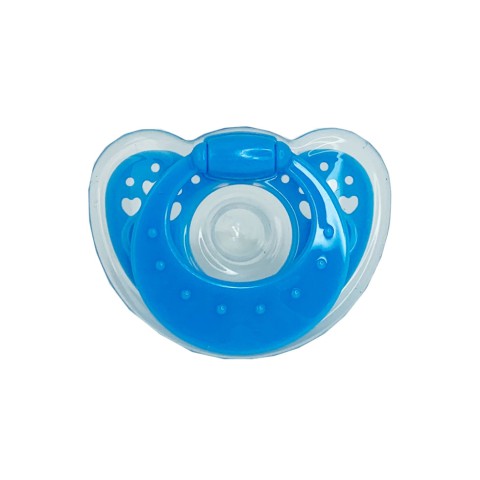 Дитяча силіконова пустушка MGZ-0517(Blue) кругла