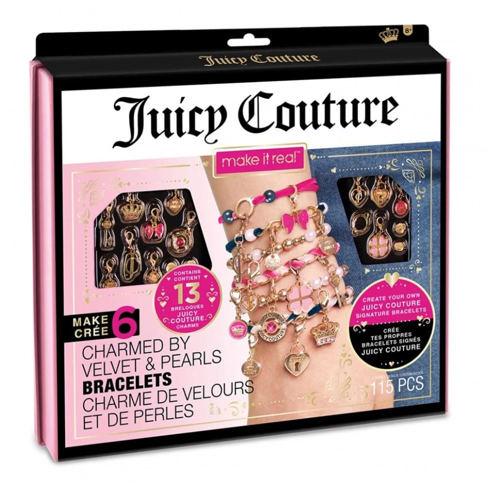 Набір для творчості "Браслети прикрашені оксамитами та перлинами" Juicy Couture Make it Real MR4417