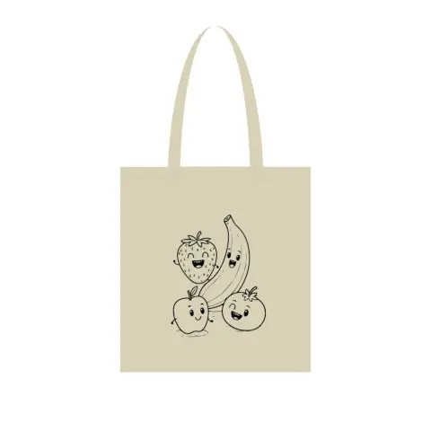 Екосумка для покупок "Фрукти" Сумка-шоппер 190CCT-6 38 x 42 см (190г/м2)