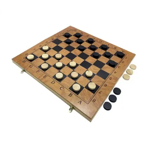 Набір настільних ігор "Шахи, нарди, шашки 3 в 1" 3 NE-LG-6 ігрова платформа 30х30 см