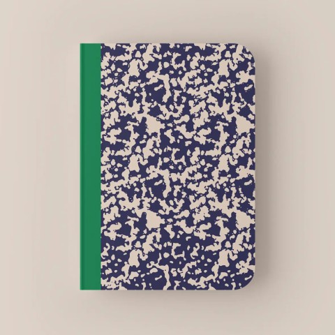 Блокнот "Exited" CBRT-0358 у крапочку, синій, формат А5, 144 аркуша