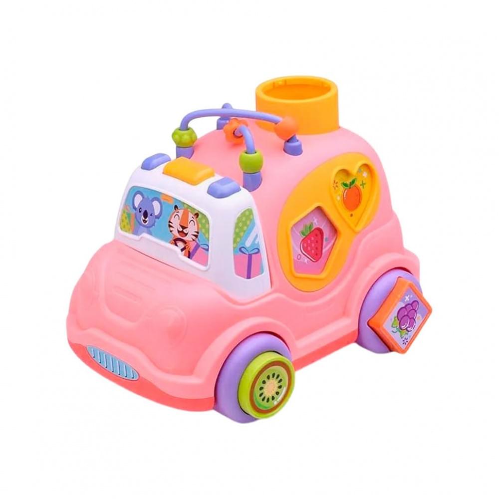 Дитяча розвиваюча іграшка "Машинка-сортер" HE0548 музика, світло, 24 см