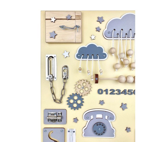 Розвиваюча іграшка для малюків Бізіборд TG100007, 60х40 см, Жовтий