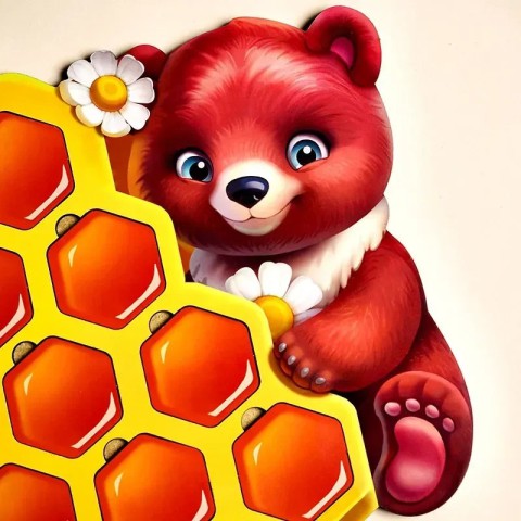 Дитячий пазл сортер "Меморі стільники" (ПСД277) PSD277