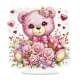Набір для творчості алмазна мозаїка "Ніжний ведмедик" YKLZ15263 на підставці 25х25 см