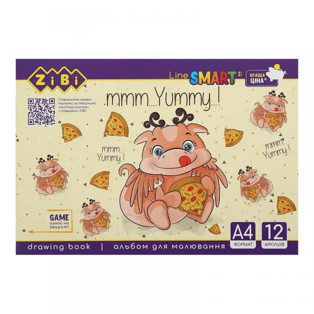 Альбом для малювання SMART Line ZB.1414 скоба, А4, 12 аркушів, в асортименті
