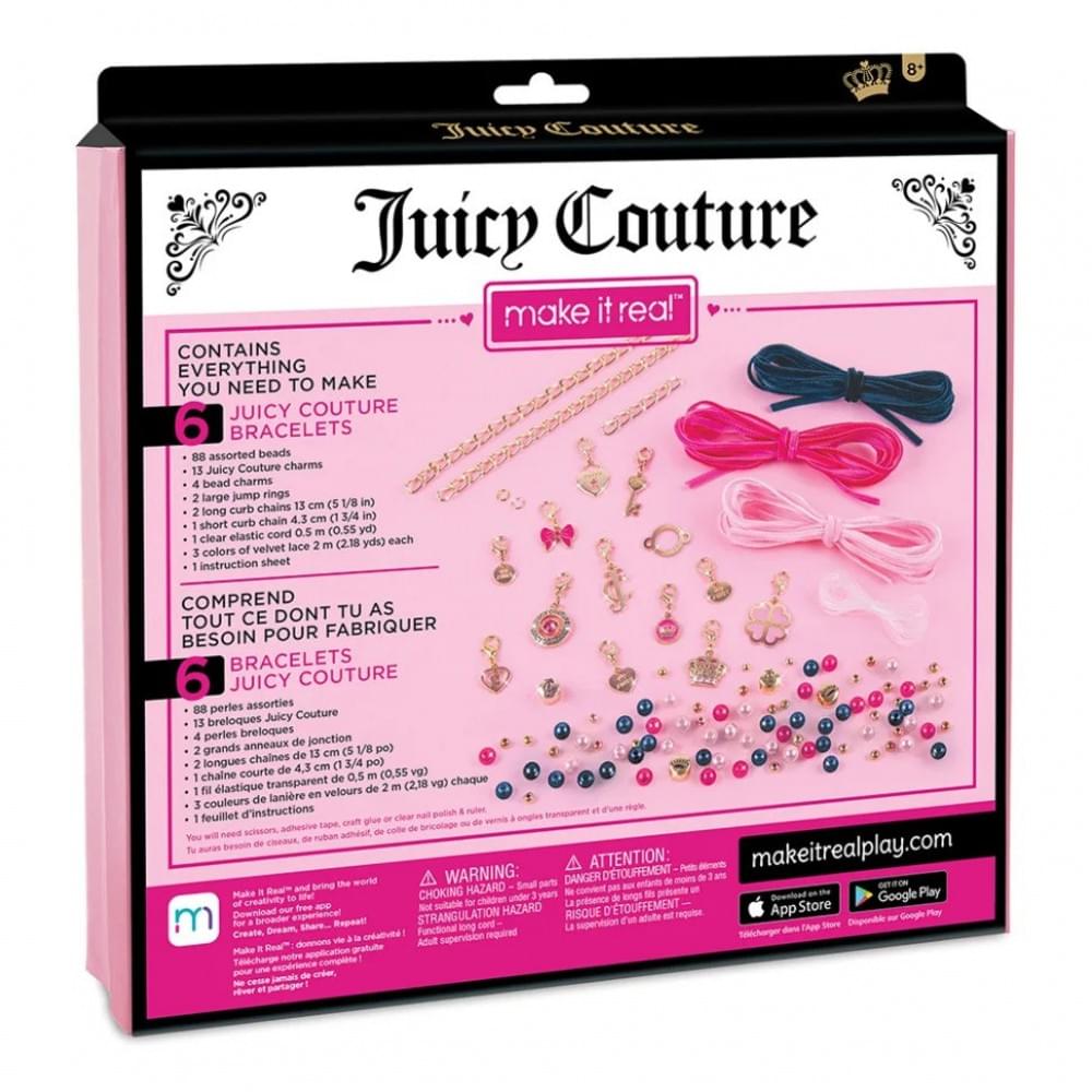 Набір для творчості "Браслети прикрашені оксамитами та перлинами" Juicy Couture Make it Real MR4417