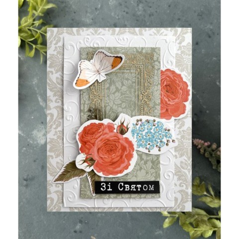 Набір для створення вітальних листівок "Трояндові мрії" FDGCK-042, 6 шт