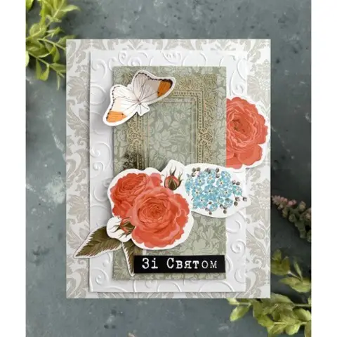Набір для створення вітальних листівок "Трояндові мрії" FDGCK-042, 6 шт