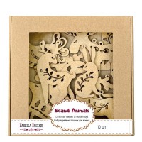 Набір ялинкових прикрас "Казкові звірятка етно" FDZ-532, 10 шт