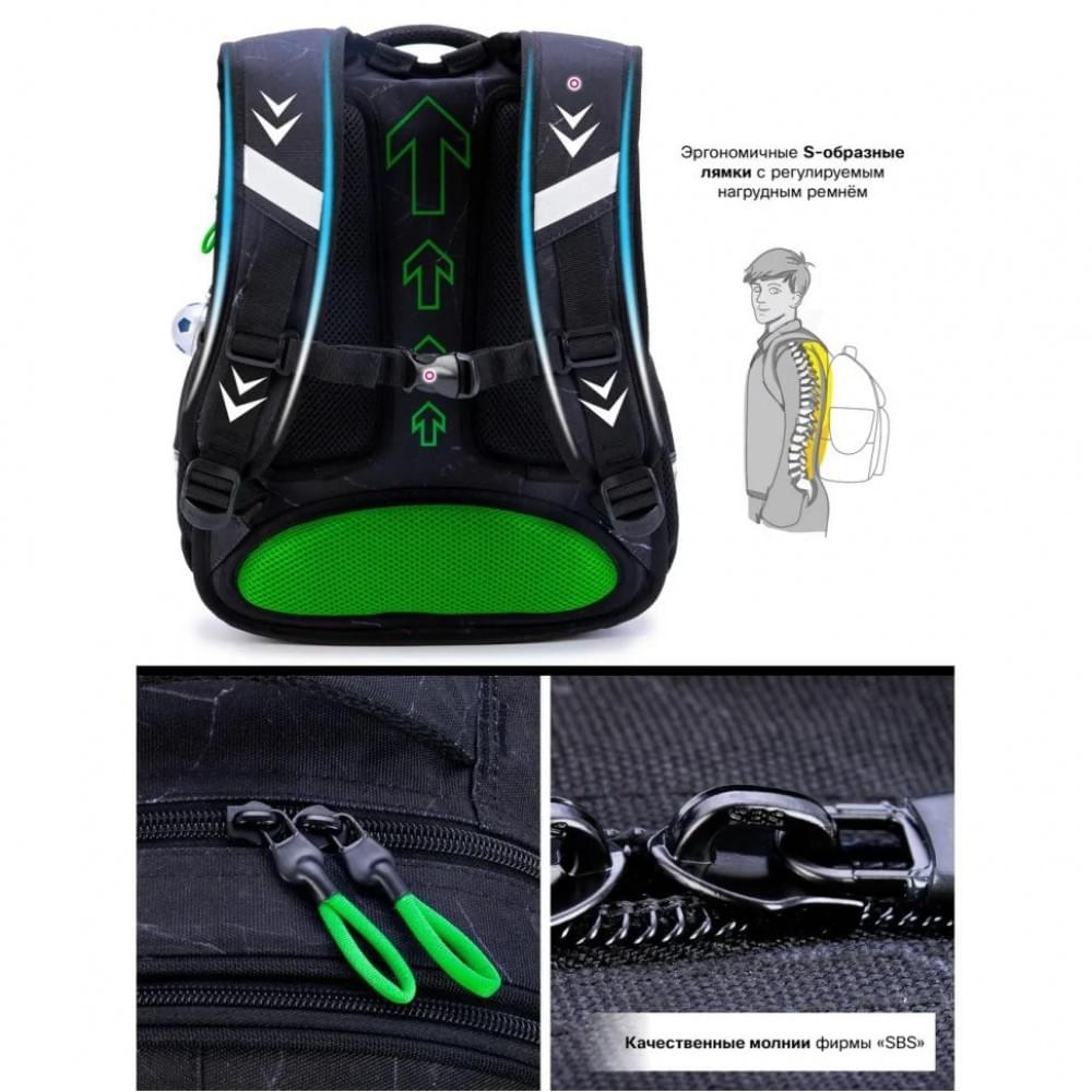 Шкільний рюкзак "Футбол" SkyName Winner R1-047 для хлопчиків, об'єм 17,5 л