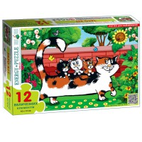 Пазл дитячий Тато Кіт 88229, 12 великих елементів