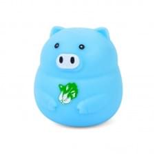 Дитяча іграшка-антистрес "Свинка" MS 3950(Blue) з борошном, 8 см