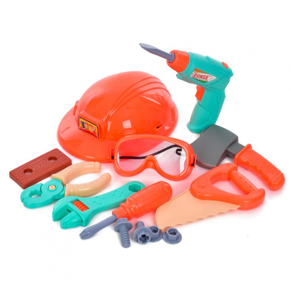 Ігровий набір інструментів "Tool Set" H3006-3 шуруповерт, окуляри, каска