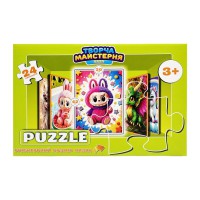 Дитячі пазли "Яскравий Лабубу" Puz-M-7, 24 елементи, розмір 30х42 см