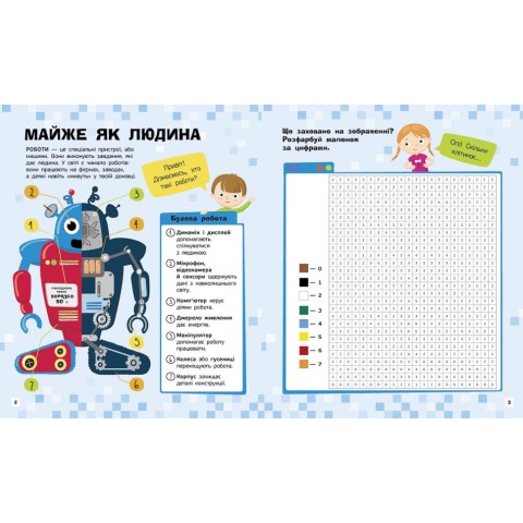 Пізнавальні активіті Роботи 1270005 з наліпками