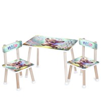 Дитячий столик M 501-30 стільниця 60 х 40 см, 2 стільчики