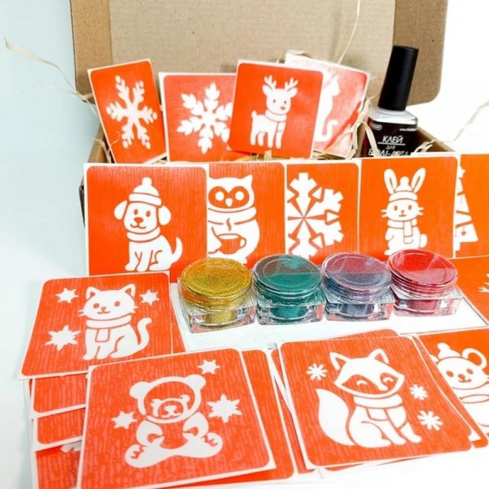 Набір для біо-тату "Зима - глітер" set-winter-glitter