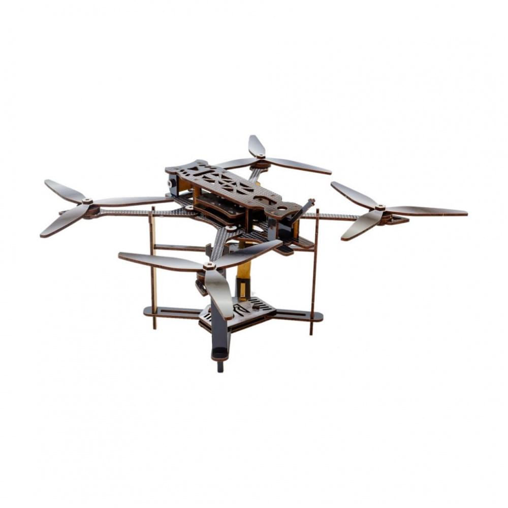 Дерев'яний 3D конструктор "FPV дрон" Puz-00923, 95 деталей