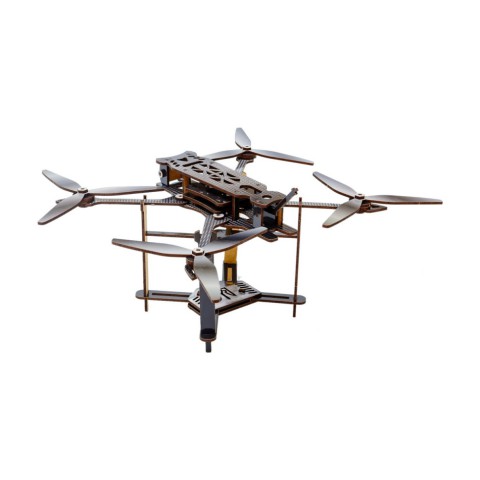 Дерев'яний 3D конструктор "FPV дрон" Puz-00923, 95 деталей