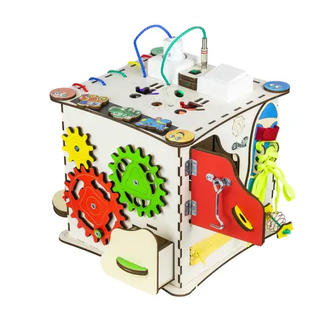 Будиночок розвиваючий. Бізіборд K009 з підсвічуванням