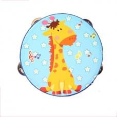 Дерев’яна іграшка Бубен MD 0367-1 діаметр 15 см Жирафа