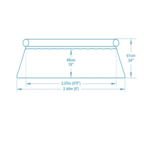 Басейн надувний 57448S 244 x 61 см, круглий 1880 л