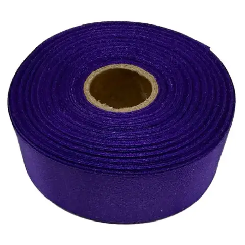 Атласна стрічка для рукоділля АБ-312, 2,5 см x 23 м, фіолетовий