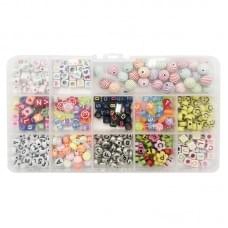 Набір бус для створення прикрас 035-145 волосінь в комплекті