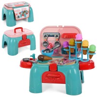 Дитяча іграшкова кухня DK666-11D 28 предметів, посуд, продукти