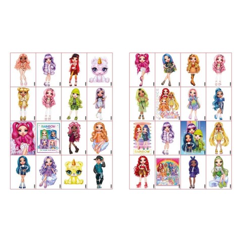 Розмальовка зі стікерами "The creative Rainbow 2" LCB30, 16 сторінок