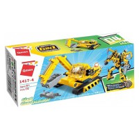 Дитячий Конструктор Qman 1417-1-6 будтехніка, 79 дет Giant Claw Excavator