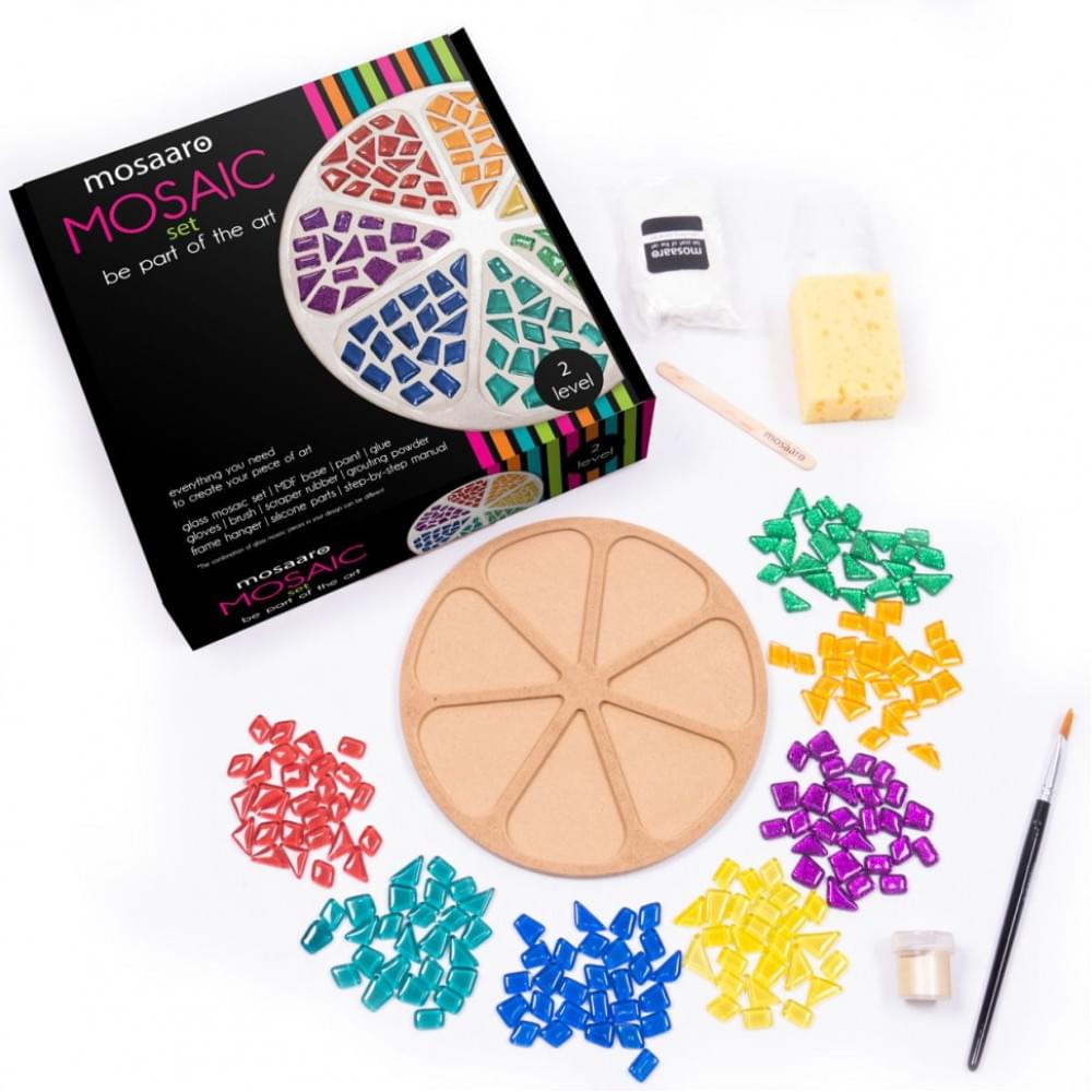 Набір для творчості скляна мозаїка "Квітка" MA2034, 2 рівень