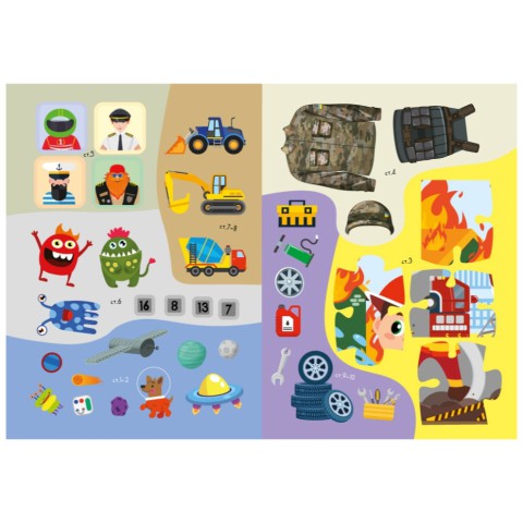 Дитяча книжка улюблені наліпки для малят "Для хлопчиків" РМ-64-03