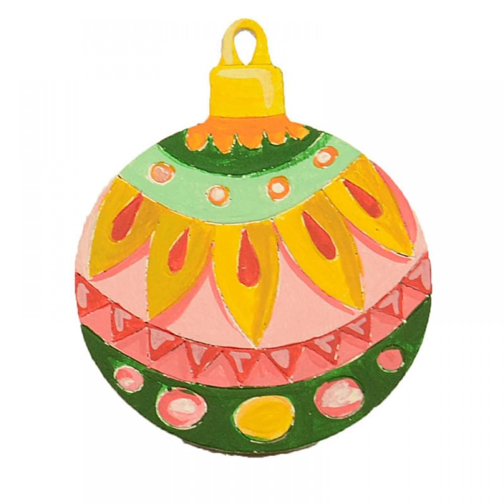 Набір для творчості новорічний Розпис акриловими фарбами "Куля та ялинка" Умняшка НГ-002/4