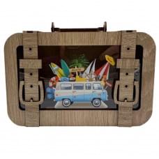 Дерев'яна скарбничка валіза "На подорож" 3240-15-005 розмір 24х17 см Дерев'яна скарбничка валіза "На подорож" 3240-15-005 розмір 24х17 см