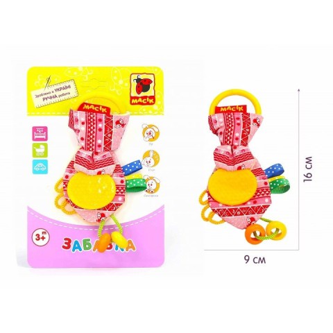 Забавка-прорізувач "Вушка рожеві" МС 030601-04