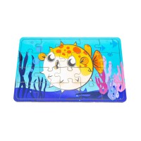 Дитячий дерев'яний пазл Рибка фугу Арт-10020, 20 елементів