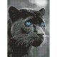 Алмазна мозаїка "Погляд пантери" ©art_selena_ua AMO8347, 30х40 см