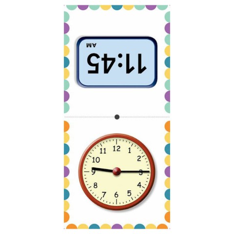 Математичне доміно "Вивчаємо час" 1348003, 72 картки