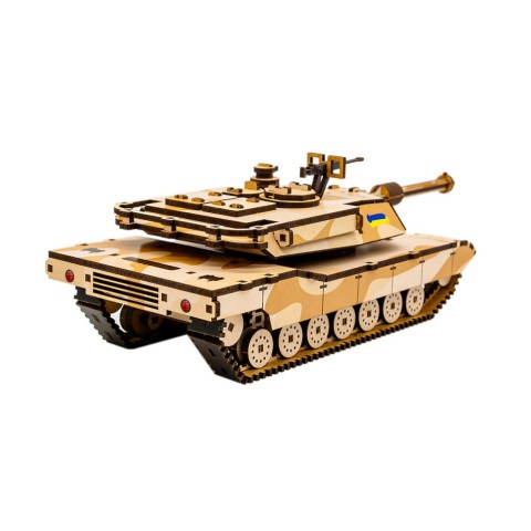 Дерев'яний 3D конструктор "Абрамс" Puz-26917, 187 деталей