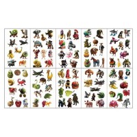 Дитячі тимчасові тату "Італійський брейнрот" Italian-brainrot-tattoo-1, 12х7 см