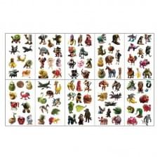 Дитячі тимчасові тату "Італійський брейнрот" Italian-brainrot-tattoo-1, 12х7 см