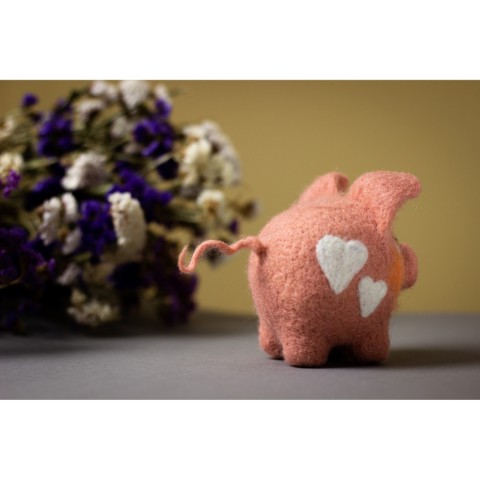 Набір для творчості "Свинка" ВАЛ-007 валяння іграшки