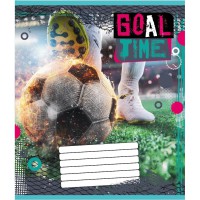 Зошит учнівський "М'яч" 012-510027C-4 в косу лінію, 12 аркушів