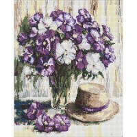 Алмазна мозаїка "Квітковий натюрморт" ©art_selena_ua AMO20174, 40х50 см